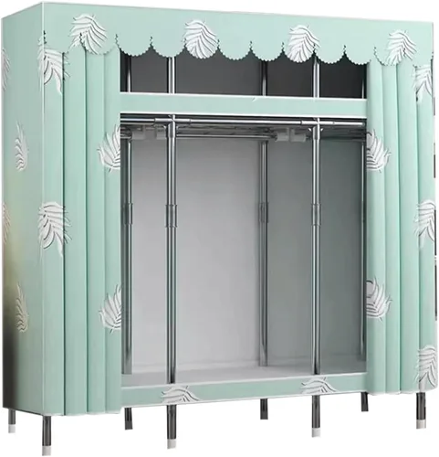 Miniatura 18 de large closets Portable Wardrobe Closet Thickened Steel Pipe Clothes Closet for Bedroom Hanging Large Closet Lightweight Portable Closet Space-saving
