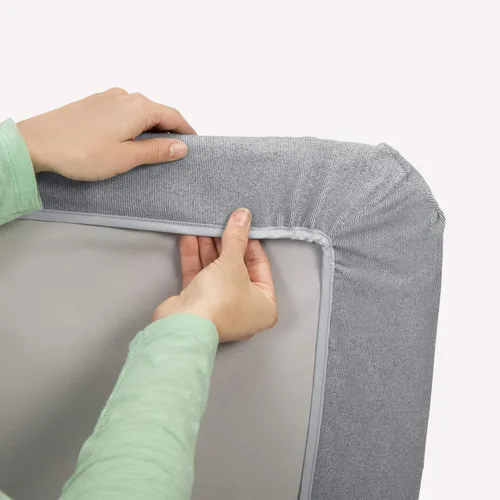 Miniatura 3 de Chicco LullaGo - Sábana para moisés, rayas suaves, color gris