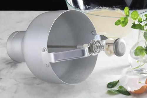 Miniatura 5 de New Star Foodservice Dispensador de masa de panqueques de aluminio comercial con soporte, dispensador de masa de control de porciones