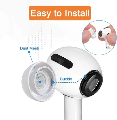 Miniatura 3 de 3 pares de almohadillas de repuesto para AirPods Pro y Airpods Pro de 2ª generación, almohadillas de silicona premium para una comodidad superior