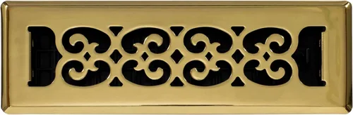 Miniatura 14 de Placa embellecedora cromada Decor Grates con ornamento Acabado cepillo níquel (Brushed Nickel Finish)