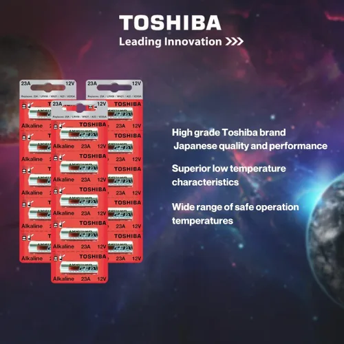 Miniatura 4 de Toshiba Batería alcalina 23A GP23AE MN21 23GA de 12 voltios (100 baterías)