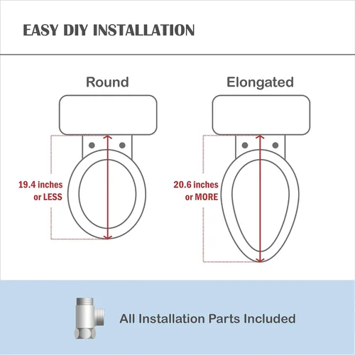 Miniatura 2 de Lotus Bidet ATS-2000 Elongated, Premier Class, Purestream Function(Constipation Relief) Heated Seat With Wireless Remote Control, Unlimited Warm
