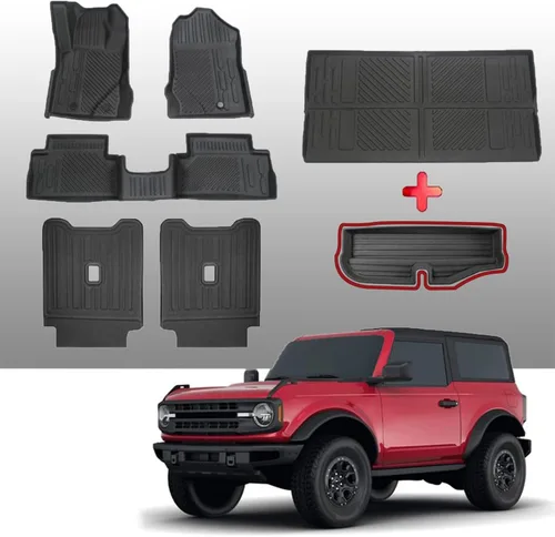 Miniatura 7 de Mabett - Tapete de carga para maletero para Ford Bronco Accesorios 2026 2021-2025 de 2 puertas, material TPE para todo tipo de clima para evitar