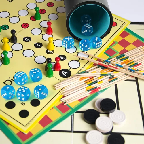 Miniatura 6 de GWHOLE Juego de dados de cuero apilables con 10 dados para Yahtzee Farkle Party