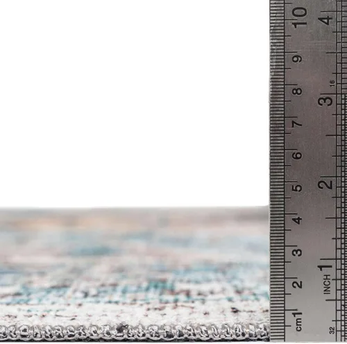 Miniatura 2 de Unique Loom Yara Collection - Alfombra de área Yash (2' x 3' Rectángulo, Lino Carbón/Beige)