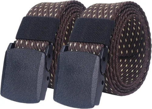 Miniatura 10 de Cinturones para hombres trenzados, cinturones para hombres y mujeres, de lona de nailon, transpirable, militar, de liberación rápida, cinturón
