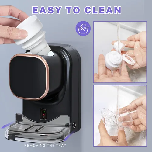 Miniatura 4 de Wekity Dispensador automático de pasta de dientes, dispensador eléctrico de pasta de dientes montado en la pared para niños y adultos, dispensador