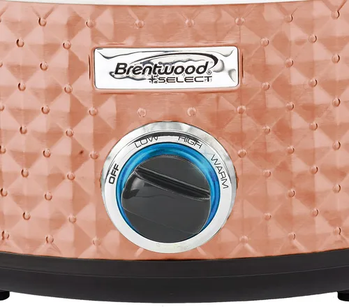 Miniatura 5 de Brentwood Seleccione olla de cocción lenta de 7 cuartos en cobre