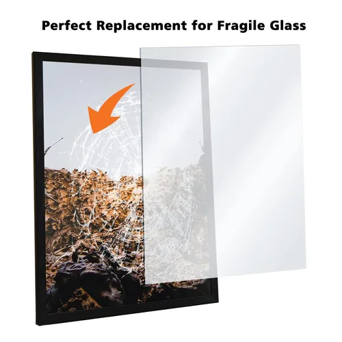 Miniatura 4 de Egofine Láminas de Plexiglás Láminas de Acrílico Paquete de 12 de 8.5x11'' 0.04 de Grosor Plástico Transparente Fundido Cristal Plexi Transparente