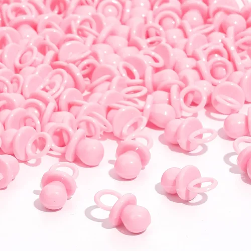 Miniatura 10 de 36 chupones de plástico para juego de baby shower, chupetes de baby shower de 2.75 pulgadas, chupetes azules para decoración de baby shower