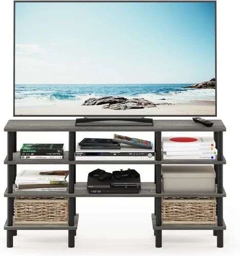 Miniatura 57 de Furinno 11191BK THE Centro de Entretenimiento Soporte para TV, Negro