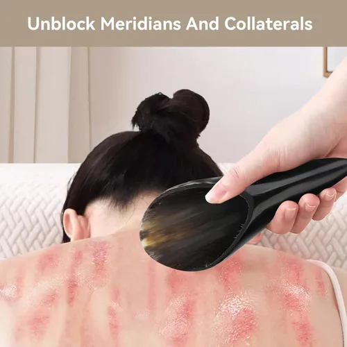 Miniatura 2 de Gua Sha Herramientas de masaje, raspado de cuerno de buey, tabla de masaje para terapia de acupuntura corporal, herramientas raspadoras para cara