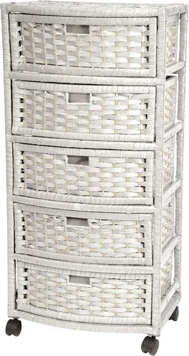 Miniatura 8 de Red Lantern Oriental Furniture - Cofre ocasional de fibra natural de 16 pulgadas, 2 cajones