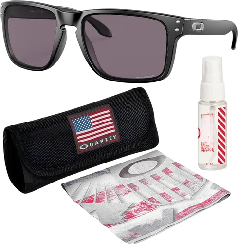 Oakley HOLBROOK XL OO9417 Square Shape Sunglasses With Official Eyewear Kit Marco Negro Mate | Lente Gris Prizm