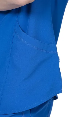 Miniatura 5 de Conjunto de ropa quirúrgica para mujer, cuello en V y pantalón cargo, 8 bolsillos, elástico en 4 direcciones, para enfermera, dentista, veterinario