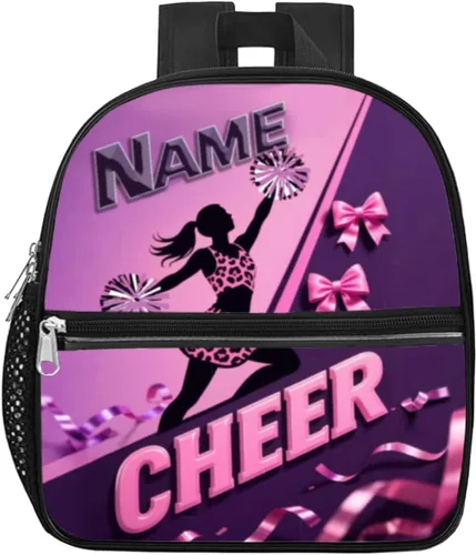 Miniatura 8 de Mochila transparente personalizada para niñas, mochila escolar de porristas de 12 x 6 x 12 pulgadas para mujeres, niños, adolescentes Azul