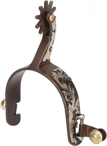 Miniatura 9 de Western Spurs, Vintage Spurs - Acero de bajo carbono para caballo