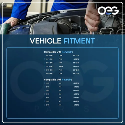 Miniatura 4 de Piezas de OEG nuevo arrancador compatible con Kenworth Truck T660 T680 T700 T800 T880 W900 Paccar 12.9L MX-13 L6-787 2010-2015 Peterbilt 365 367 384