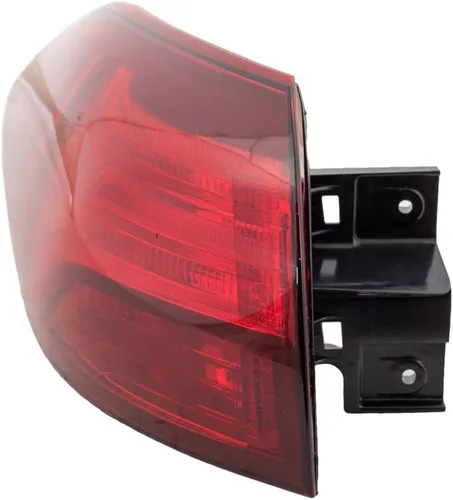 Miniatura 4 de KarParts360 Luz trasera para Hyundai Tucson 2019 2020 2021 lado del conductor, exterior Con bombillas Lente transparente y roja Reemplazo