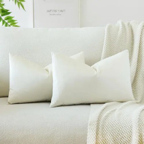 Miniatura 24 de OTOSTAR Fundas de almohada decorativas de terciopelo suave, funda de cojín cuadrada sólida, fundas de almohada para decoración del hogar, fundas