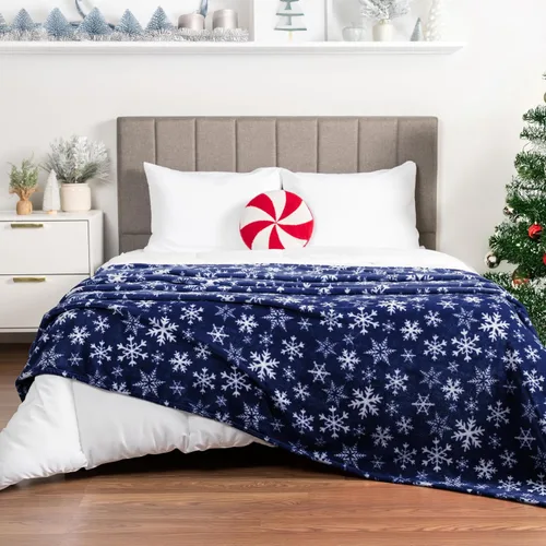Miniatura 37 de PAVILIA - Manta de forro polar suave y sólida de color negro para sofá, mantas ligeras y mullidas y cálidas para cama, manta de franela mullida