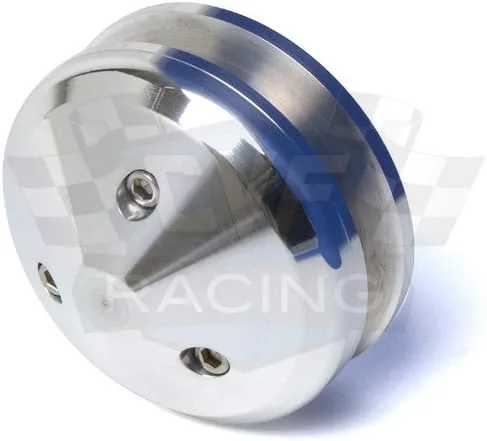 Miniatura 6 de Kit de polea Pontiac de aluminio Billet, 350-400, 428, 455, correa en V - solo alternador