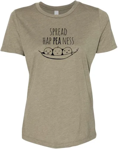 Miniatura 15 de Cute Women's Screen Printed Crew Neck Tee, Shirts With Sayings, Dusty Blue or Olive