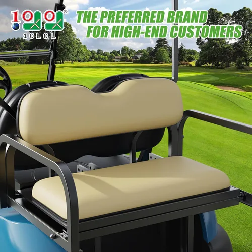 Miniatura 2 de 10L0L Cojines traseros universales de repuesto para EZGO Club Car Yamaha Golf Cart Cojín asiento trasero dedicado para asientos traseros abatibles
