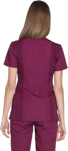 Miniatura 2 de Cherokee Women's Workwear Originals Mock Wrap Scrubs Shirt
