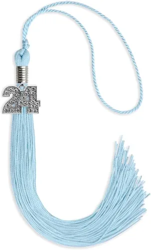 Miniatura 36 de Endea Graduation Borla de un solo color con dije de plata brillante (oro antiguo, 2022)