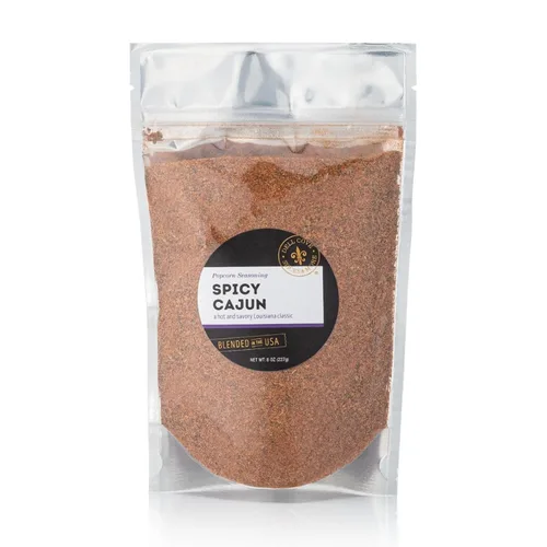Miniatura 7 de Dell Cove Spices Condimento picante para palomitas cajún Sin OMG y sin gluten Apto para veganos Palomitas de maíz con un toque picante
