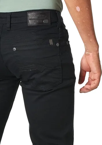 Miniatura 4 de Buffalo David Bitton Vaqueros Rectos Seis Para Hombre Indigo arrugado y auténtico