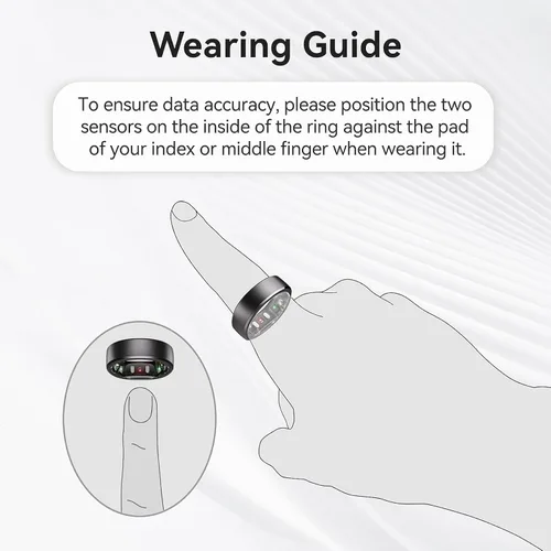 Miniatura 15 de RingConn - Gen 2, anillo inteligente con monitoreo de apnea del sueño, sin suscripción, batería de 12 días, seguimiento de salud, compatible