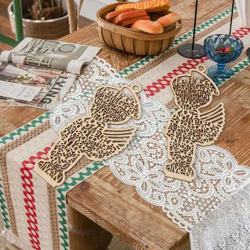 Miniatura 5 de Centros de mesa de bautismo de madera para mesa, centros de mesa para bautizo bodas, decoraciones de comunión Mi Primera, decoraciones de bautismo