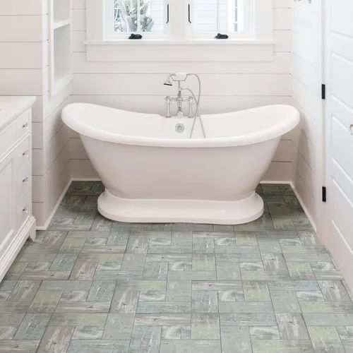 Miniatura 7 de FloorPops FP3290 Azulejos de suelo adhesivos Boardwalk, color gris