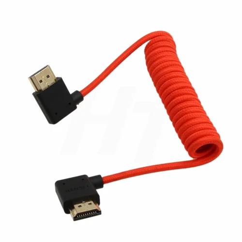Miniatura 3 de Cable HDMI 2.1 HDMI 4K 120fps 8K 60fps para ATOMOS Ninja V Sony A7siii Canon C300 C500 Ronin RS2 Monitor Cámara Ángulo Derecho Izquierdo Tipo A