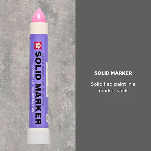 Miniatura 2 de Marcador sólido Sakura, Rosado fluorescente, 12
