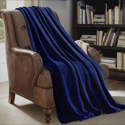 Miniatura 14 de JML - Manta de tela de polar de 50 x 60 pulgadas, lujosa, suave y ligera, para la cama y el sofá Color liso violeta