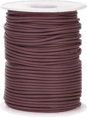 Miniatura 16 de Cable de tubo hueco de goma de 54 yardas, tubo de 0.079 pulgadas, cable de barbero para tejer con agujero de 0.039 pulgadas (0.039 in), protector