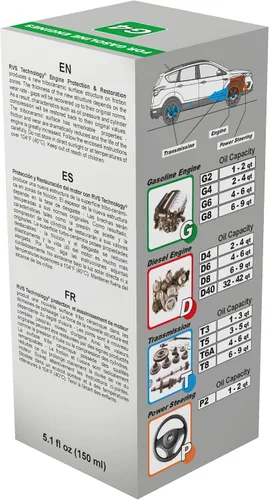 Miniatura 4 de Tratamiento de Aceite de Motor G4, para Motores de Gasolina con una Capacidad de Aceite de Motor de hasta 4 Cuartos; Ahorra Combustible, Aumenta