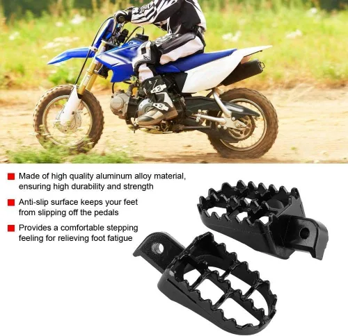 Miniatura 2 de 2 clavijas de pie de motocicleta, pedales de aluminio para PW50 PW80 TW200