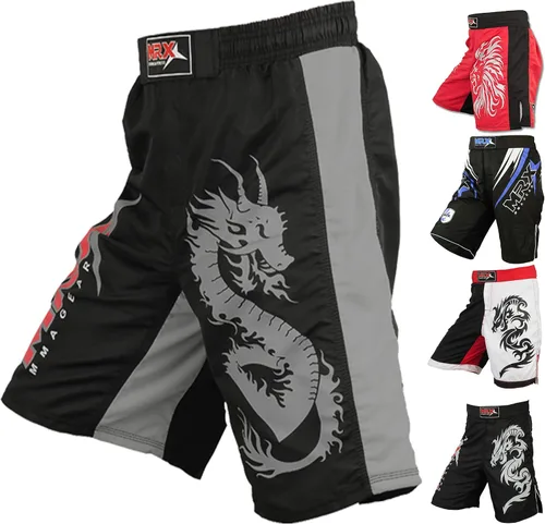 Miniatura 8 de Pantalones cortos de entrenamiento MRX MMA Cage Fighting Grappling Artes marciales Boxeo Muay Thai Short.