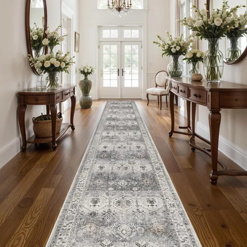 Miniatura 36 de Alfombra de pasillo lavable de 2 x 3 pies - Alfombra antideslizante resistente a las manchas, alfombras y tapetes de cocina duraderos