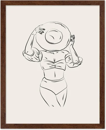 Miniatura 28 de Poster Master Póster de peonías – Estampado de flores retro – Ilustración floral – Ilustración en blanco y negro – Diseño de línea y abstracto