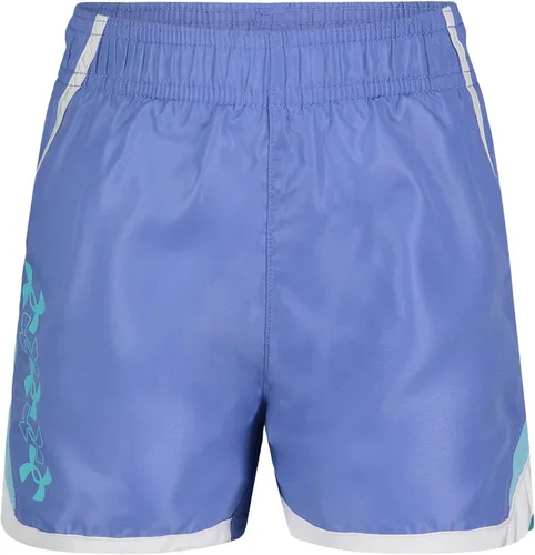 Under Armour Pantalón corto para niña, cintura elástica, detalle de logotipo, ligero