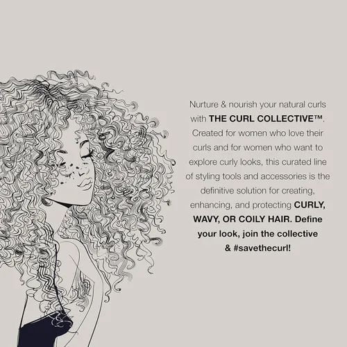 Miniatura 6 de Conair The Curl Collective - Secador de pelo de cerámica iónico de 1875 W, negro, 18 pulgadas
