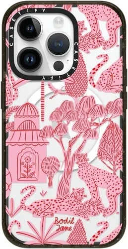 Miniatura 11 de CASETiFY Impact - Funda para iPhone 13 [protección contra caídas de 6.6 pies/compatible con Magsafe] Black Kingsnake, color negro transparente