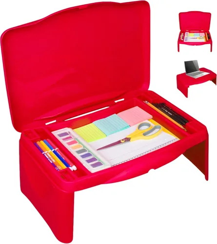 Miniatura 9 de Aerolife Mesa Plegable para Regazo - Mesa Plegable para Trabajo, Estudio, Juegos, Artes, Manualidades, Escuela - Bandeja Colapsible para Laptop