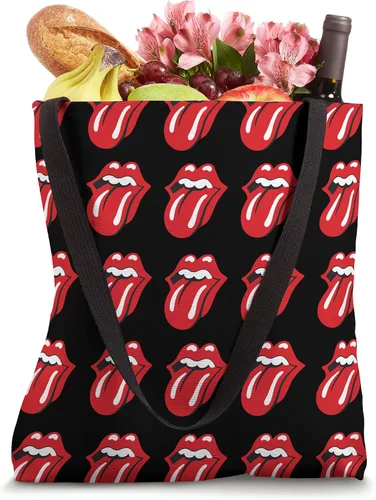 Miniatura 4 de Bolsa oficial Rolling Stones Classic Repeat Lengue negra, Negro